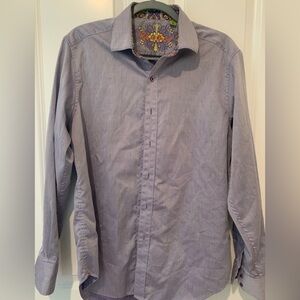 Robert Graham purple long sleep dress shirt. Size medium.